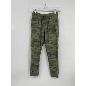 Gap Kids Green Camoflage Camo Jogger Pants Elastic Waist Medium